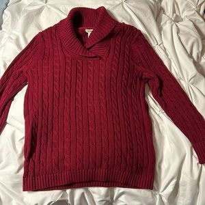 LL Bean cable sweater